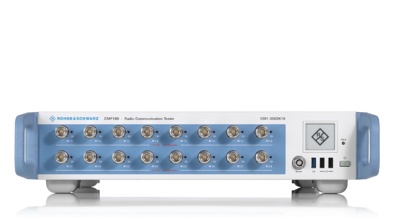 R&SCMP180 無線電通訊測試儀（最高 8 GHz，雙獨立 RF 通道）