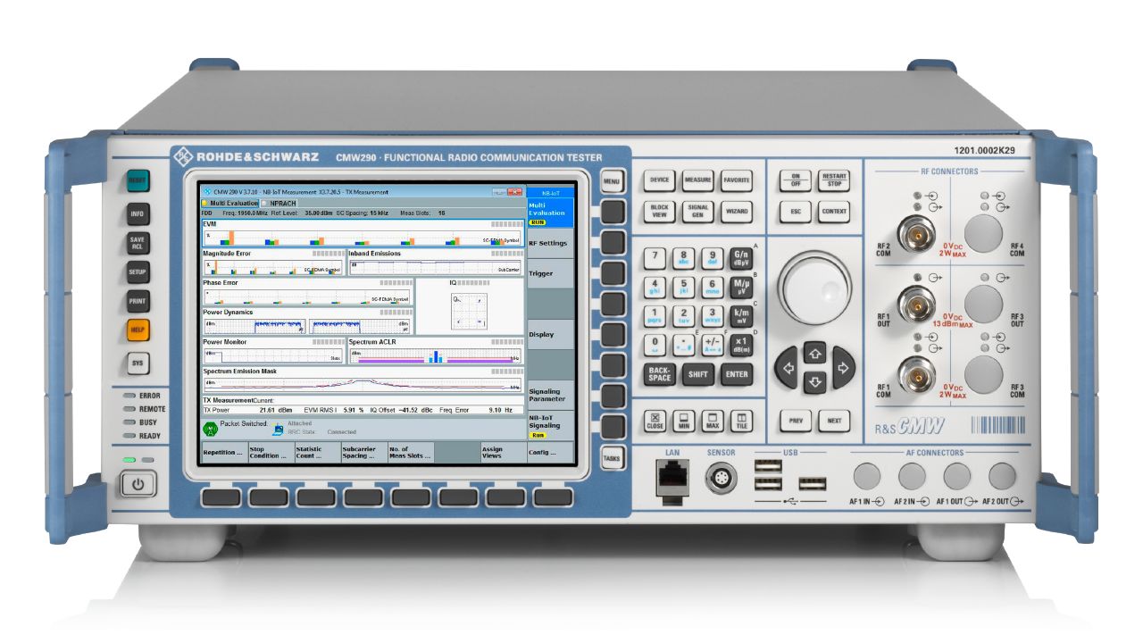 R&SCMW290 緊湊型無線測試儀（NB-IoT / LTE-M / WLAN / Bluetooth） 角度 2