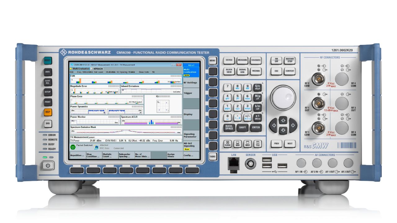 R&SCMW290 緊湊型無線測試儀（NB-IoT / LTE-M / WLAN / Bluetooth）