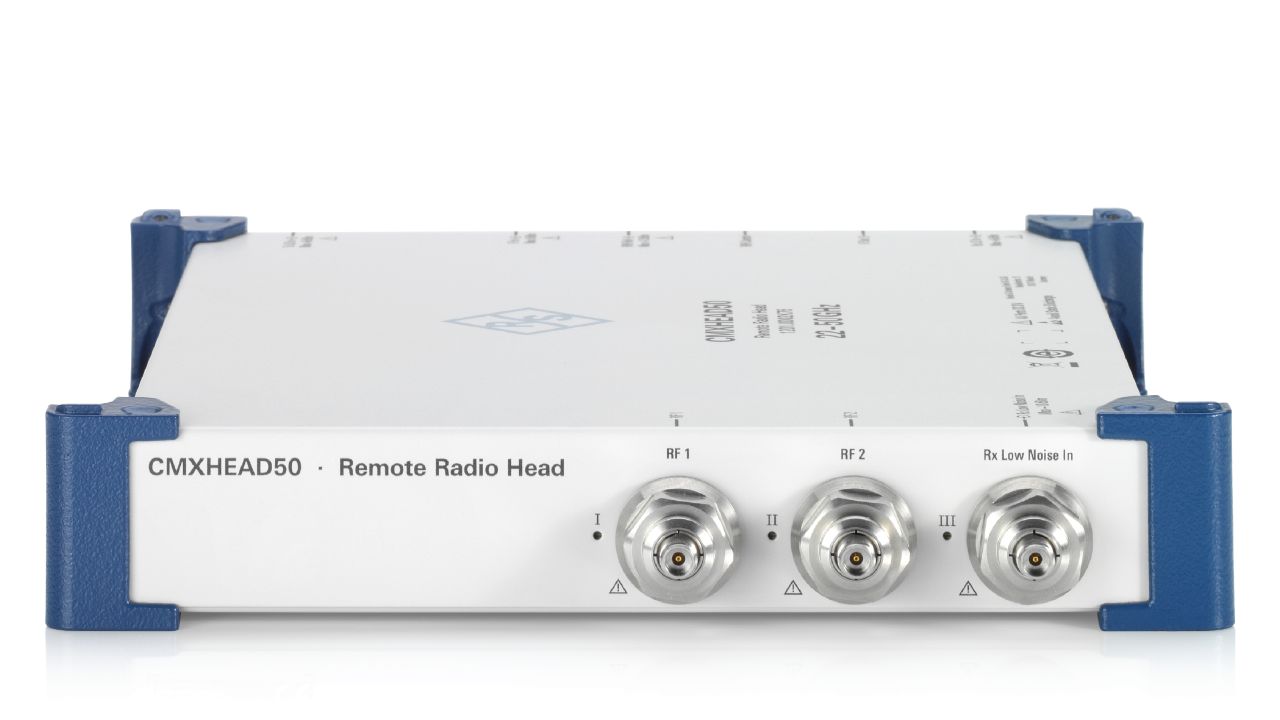 R&SCMXHEAD50 5G mmWave 遠端射頻頭（21.84 – 50.20 GHz，搭配 CMX500） 角度 3