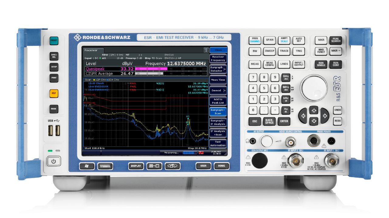 R&S®ESR EMI 測試接收機(9 kHz 至 26.5 GHz)