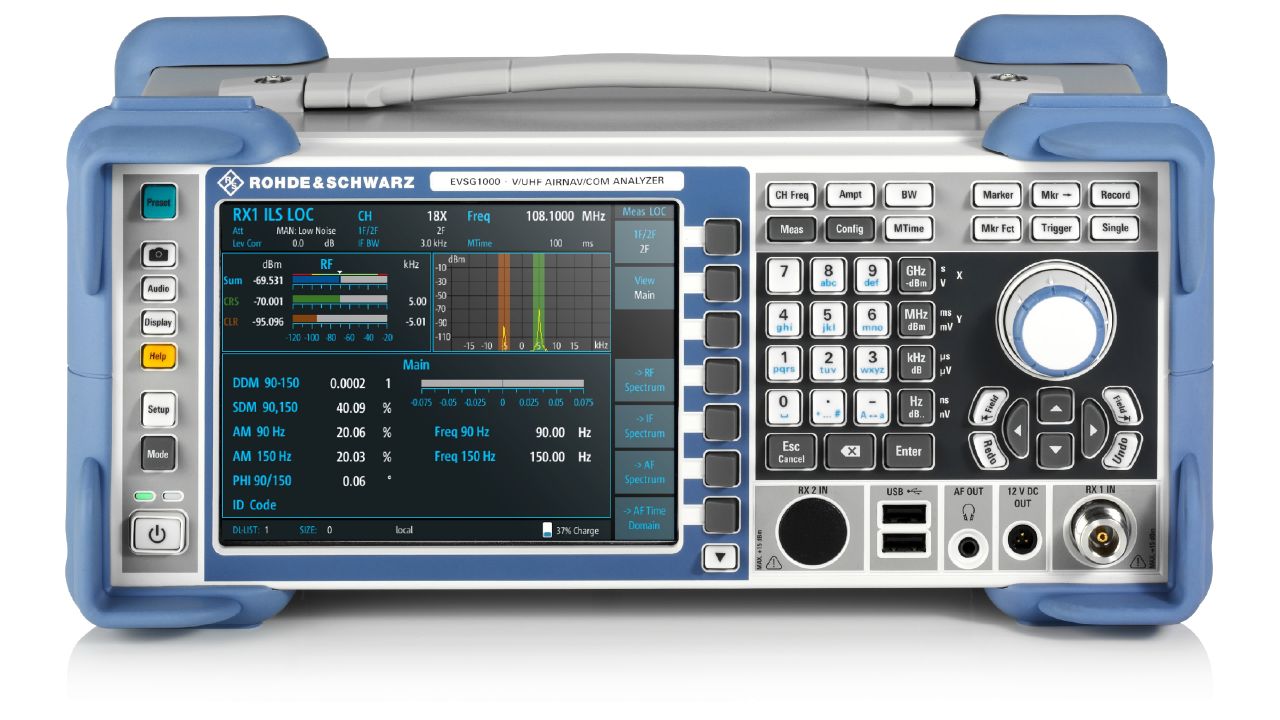R&SEVSG1000 地面巡檢航空導航分析儀（ILS / VOR / DME / TACAN / GBAS / MB / NDB） 角度 2