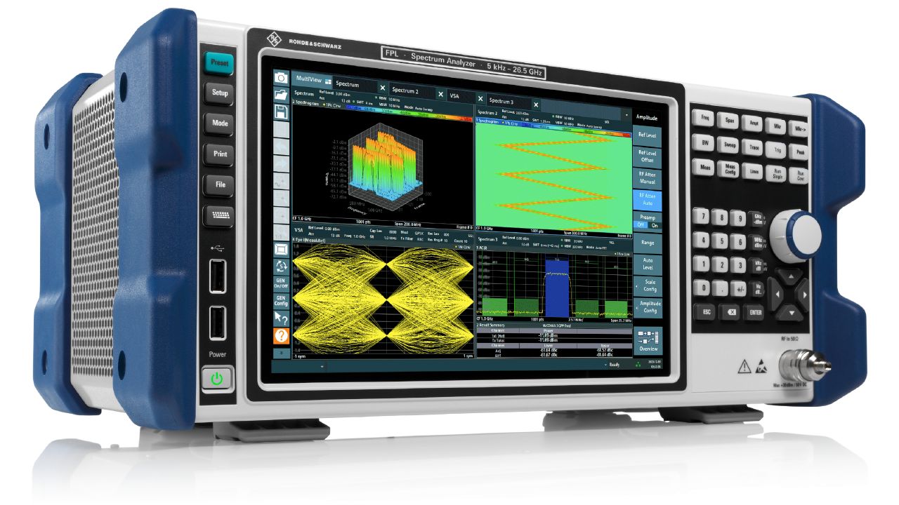 R&S®FPL1000 訊號與頻譜分析儀（5 kHz – 44 GHz，輕量便攜） 角度 2