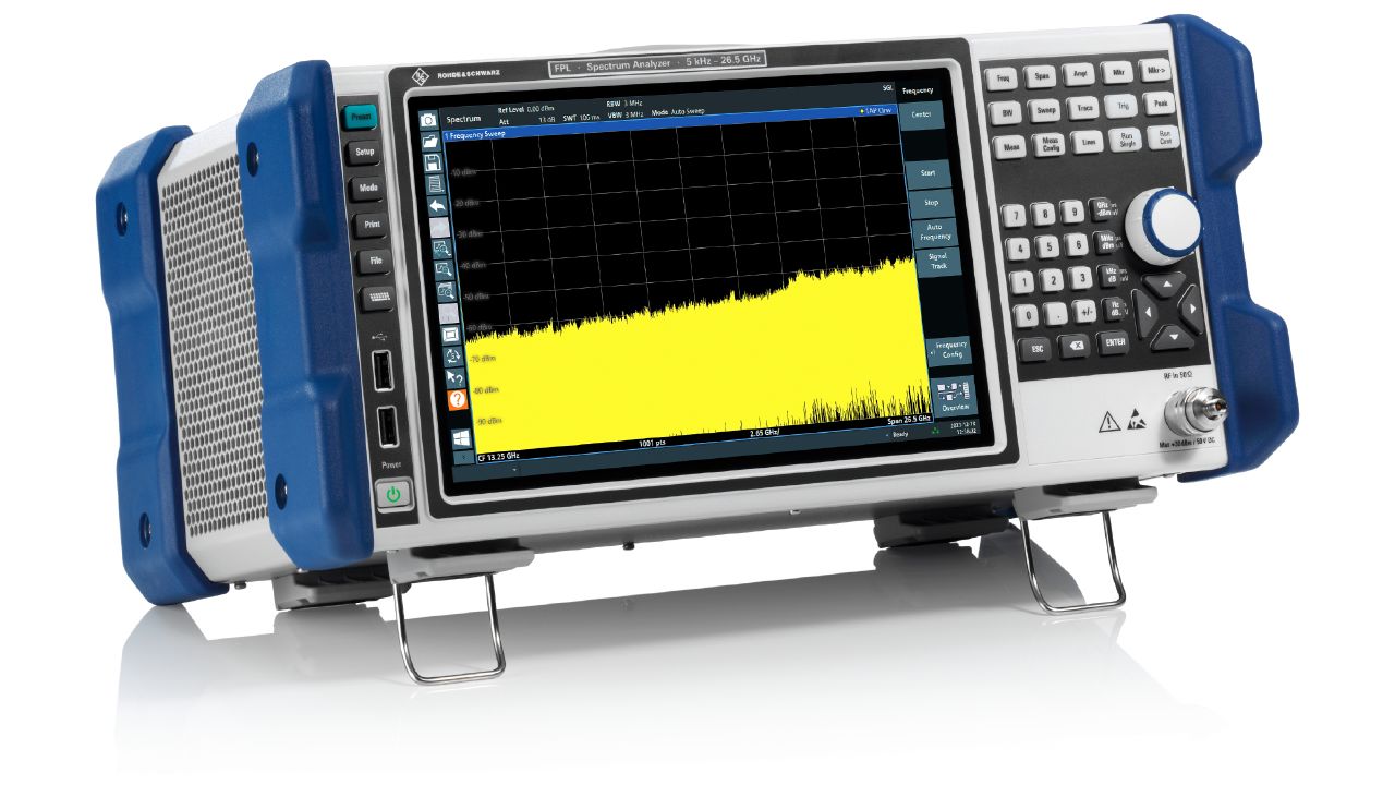 R&S®FPL1000 訊號與頻譜分析儀（5 kHz – 44 GHz，輕量便攜） 角度 3