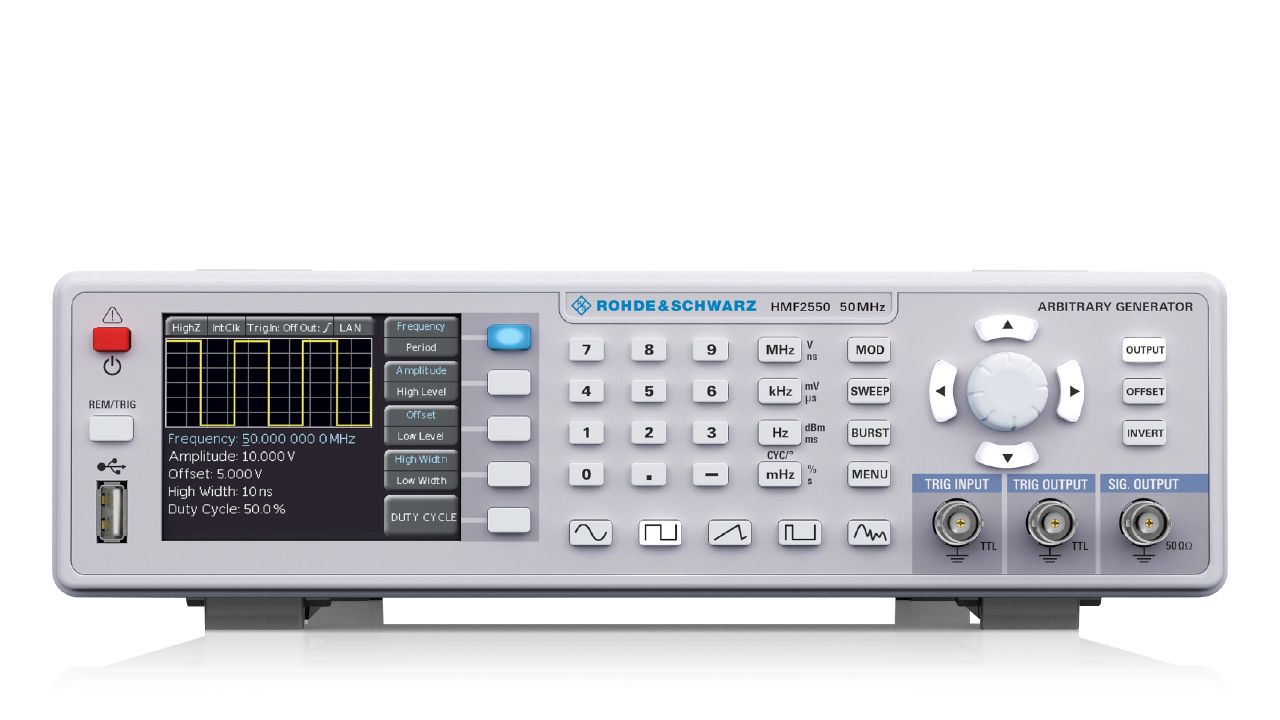R&SHMF2525 / HMF2550 系列 任意波形函數產生器（10 μHz – 25/50 MHz） 角度 2