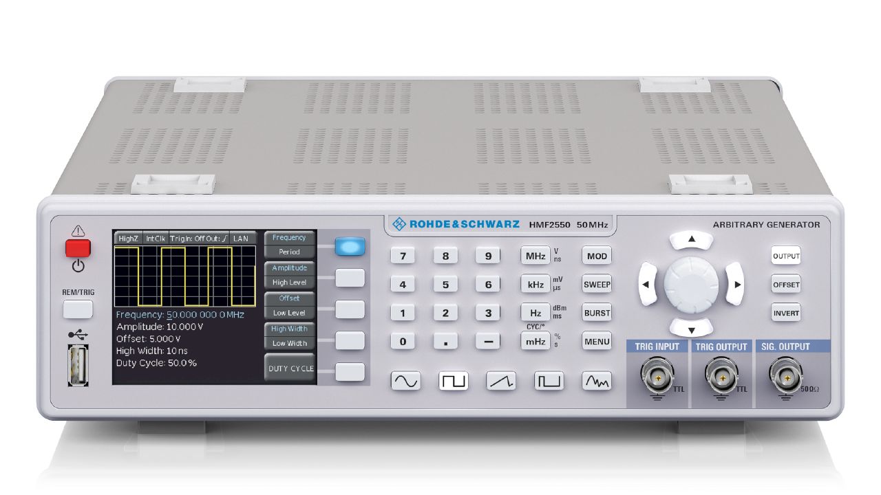 R&SHMF2525 / HMF2550 系列 任意波形函數產生器（10 μHz – 25/50 MHz） 角度 4