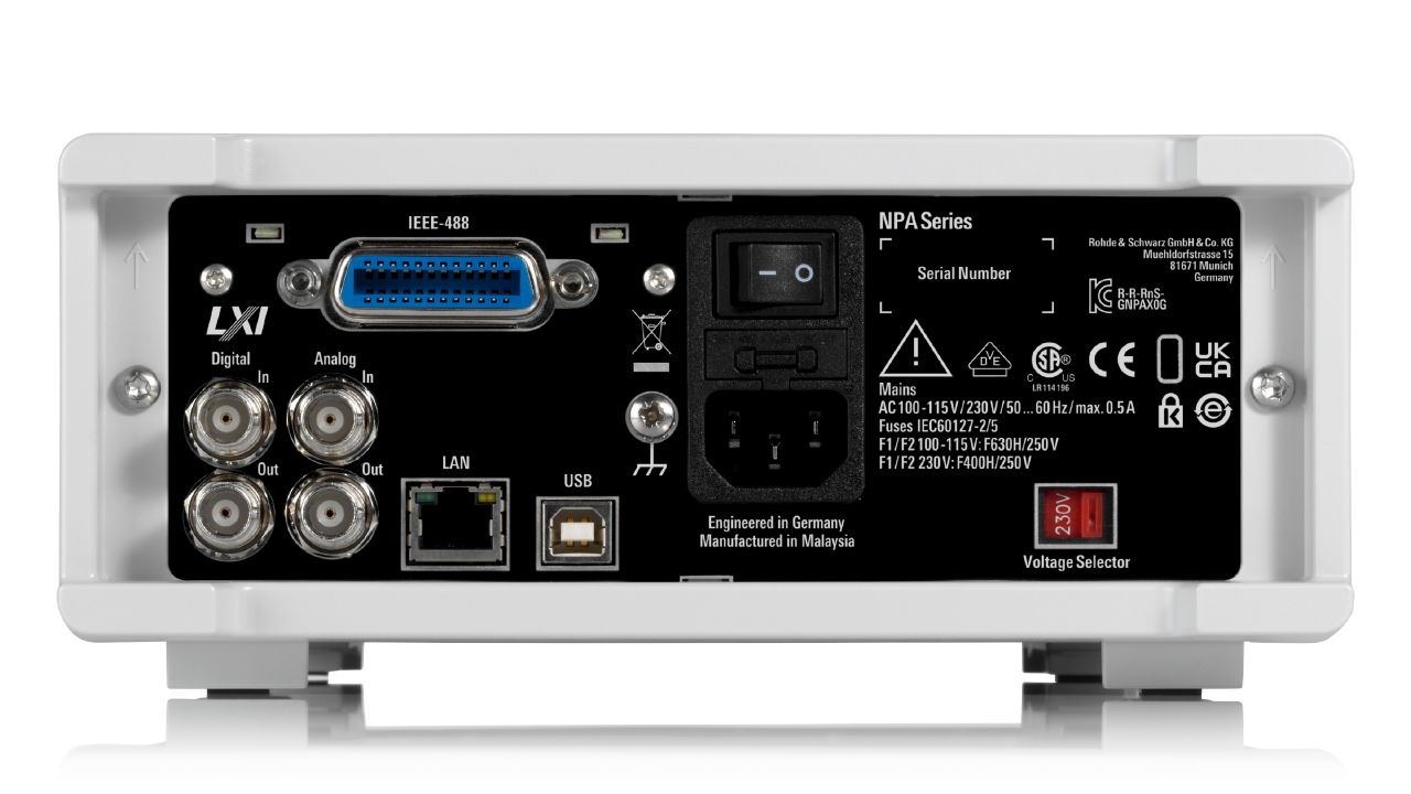 R&SNPA 功率分析儀（50 µW – 12 kW，DC – 100 kHz） 角度 4