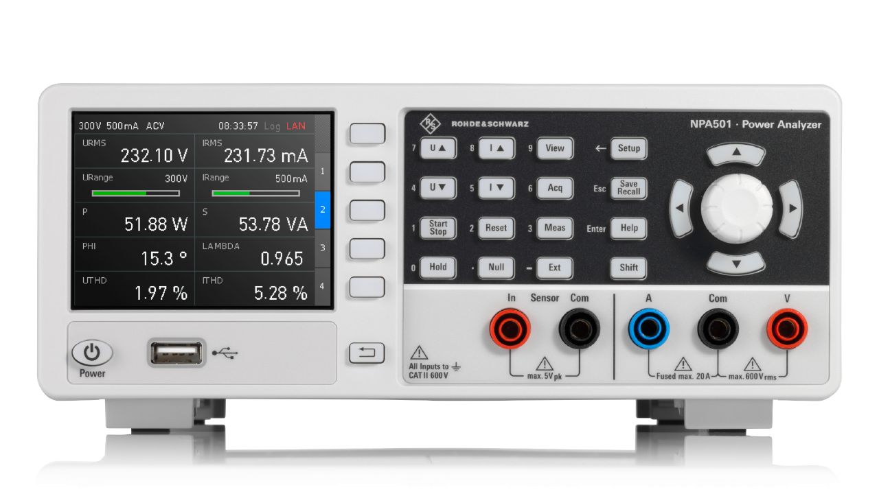 R&SNPA 功率分析儀（50 µW – 12 kW，DC – 100 kHz）