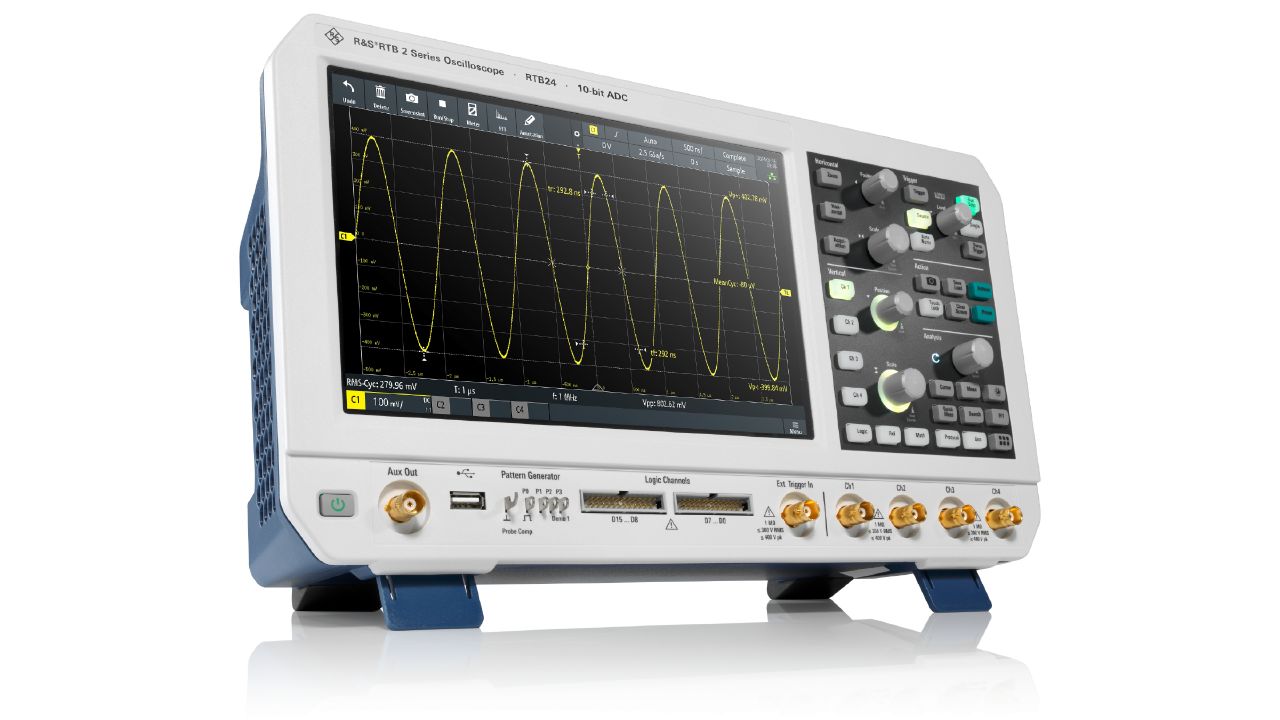 R&SRTB 2 系列 入門級多功能十合一示波器（內建 25 MHz AWG） 角度 2