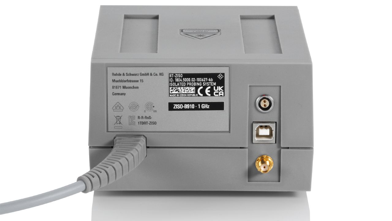R&SRT-ZISO 隔離式探棒系統 隔離式探棒系統（光纖隔離，±3000 V，CAT III 1000 V） 角度 4