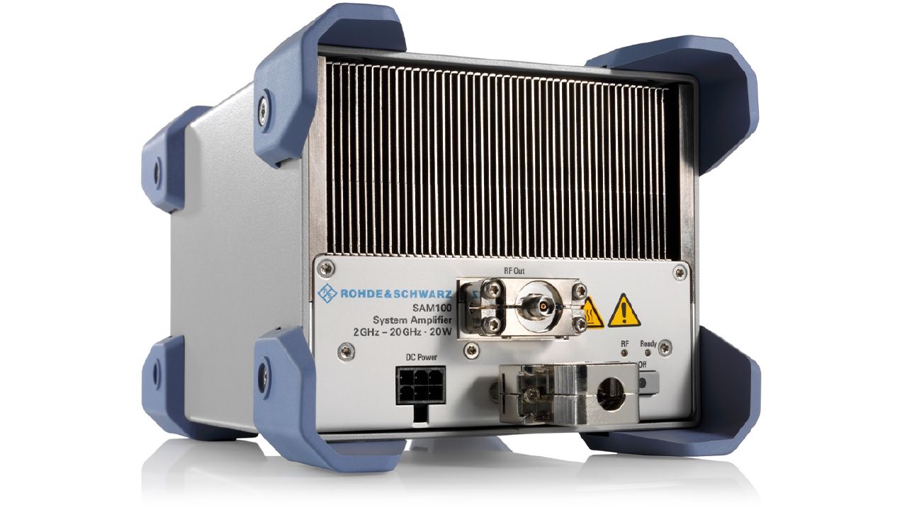 R&S®SAM100 系統放大器（2 GHz – 20 GHz，20 W，GaN-HEMT） 角度 2