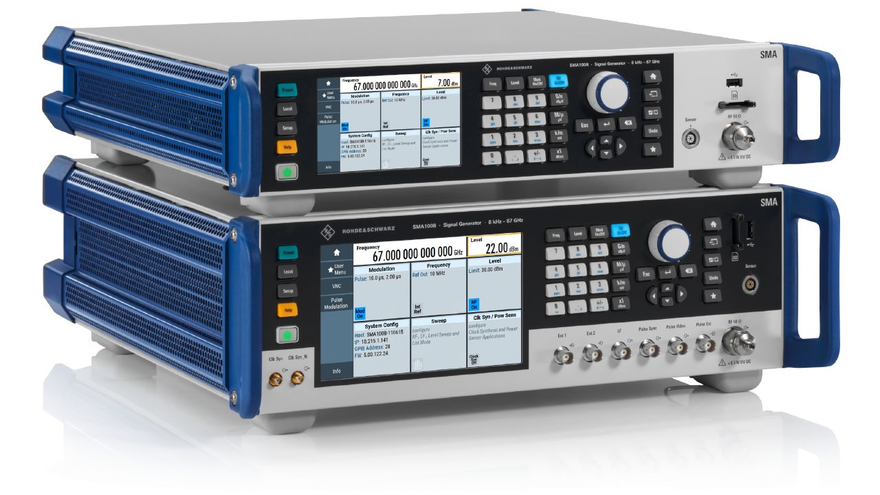 R&S®SMA100B RF 與微波訊號產生器（8 kHz – 67 GHz，可延伸至 170 GHz） 角度 3