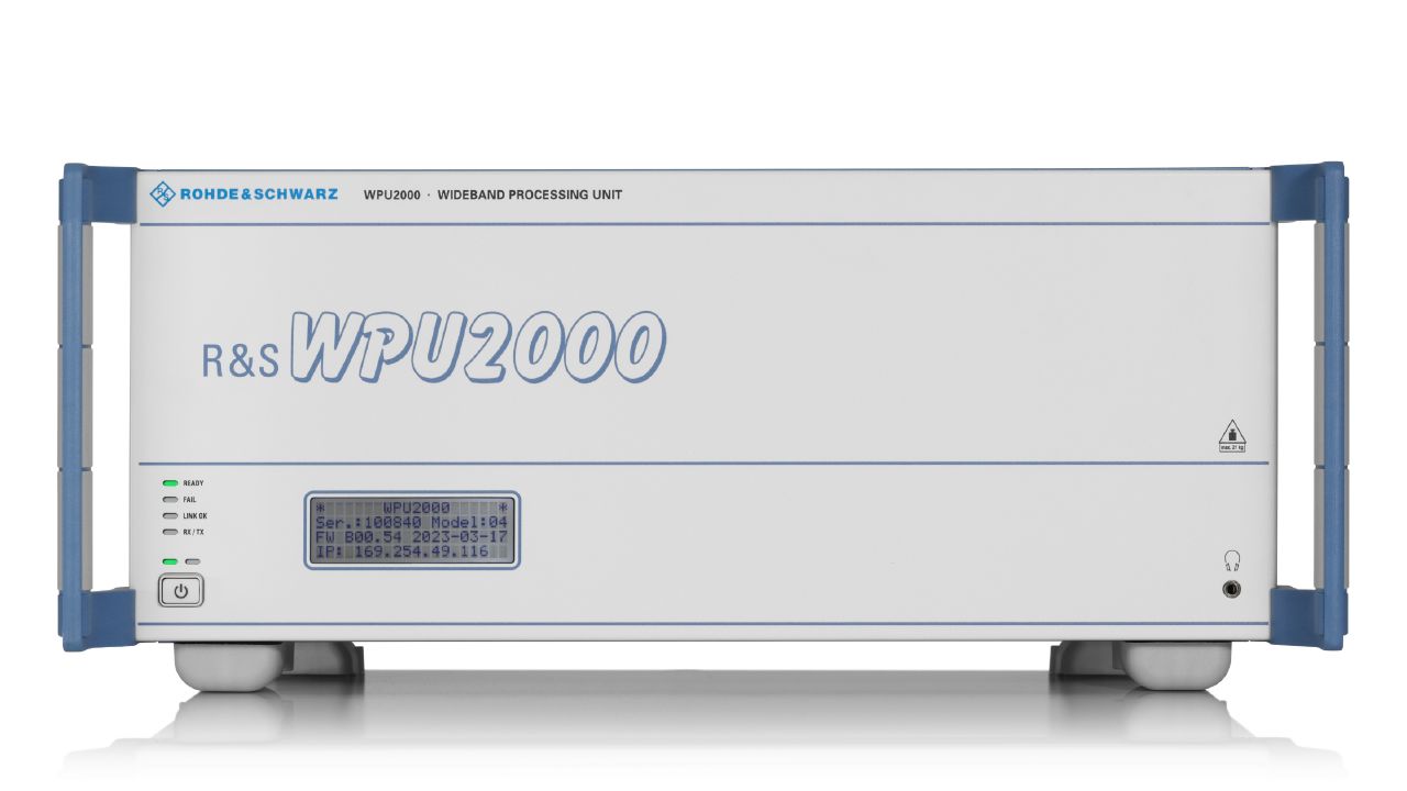 R&S®WPU2000 寬頻訊號處理單元(8 kHz – 40 GHz,即時頻寬最高 2 GHz)