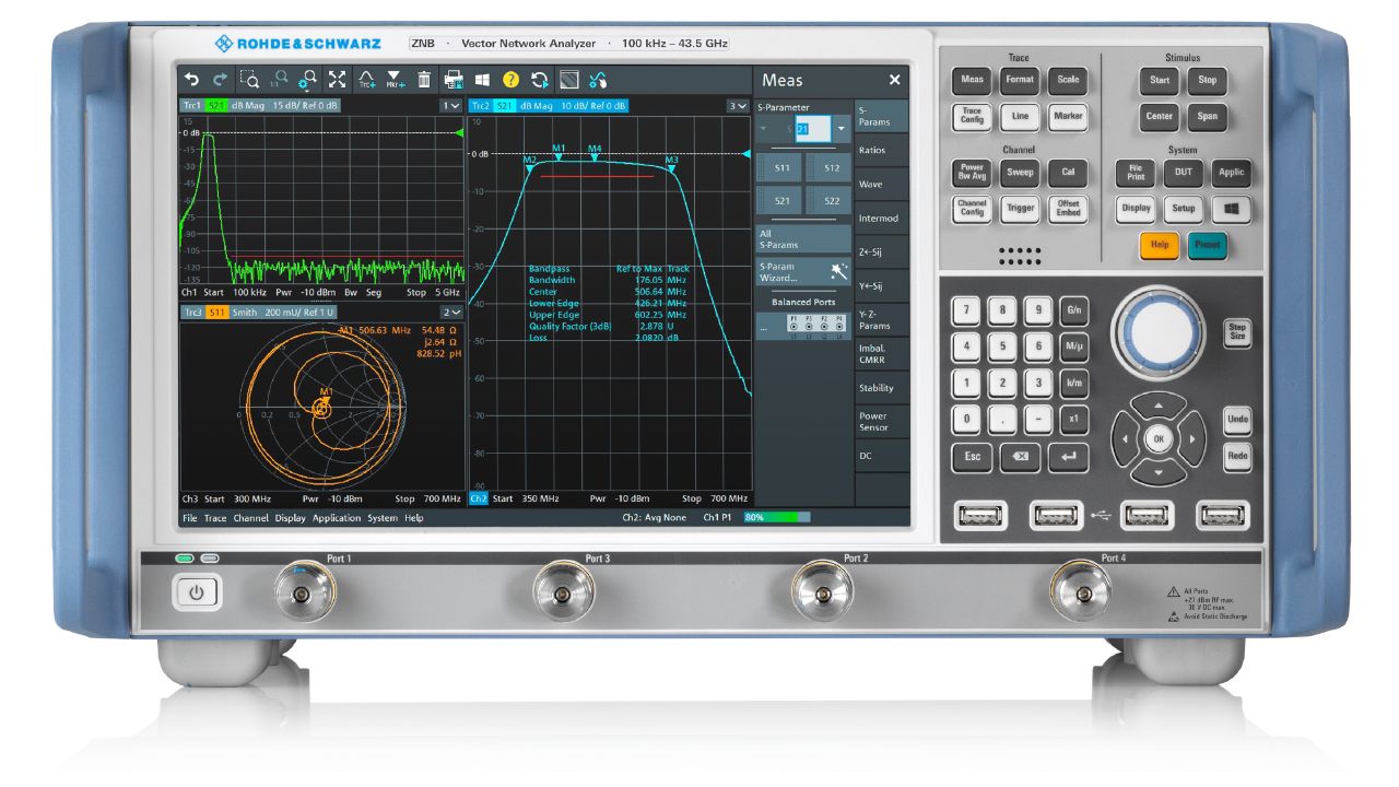 R&S®ZNB 向量網路分析儀（9 kHz – 43.5 GHz） 角度 2