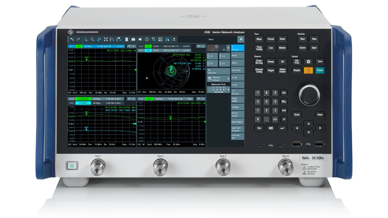 R&SZNB3000 向量網路分析儀（9 kHz – 43.5 GHz，超高速生產測試） 角度 4