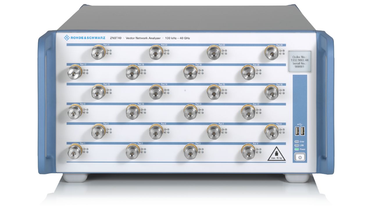 R&S®ZNBT 多埠向量網路分析儀（9 kHz – 40 GHz，最多 24 埠） 角度 2