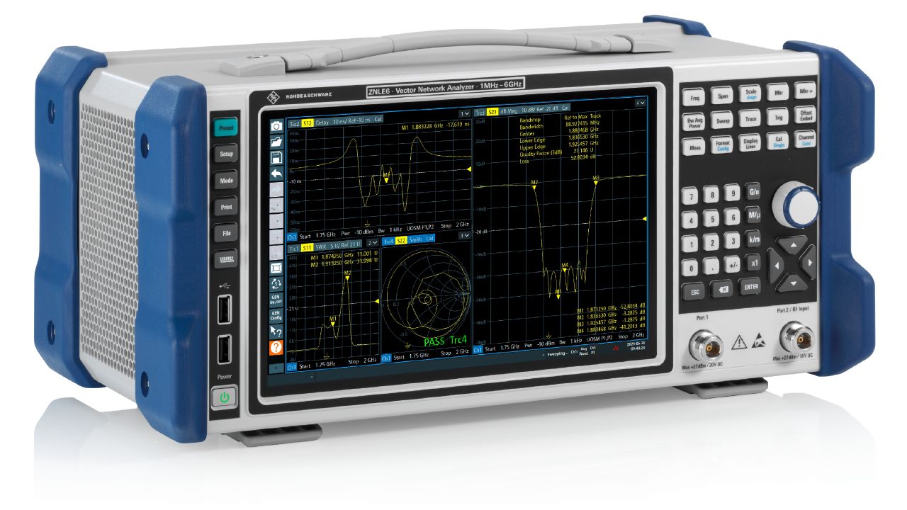 R&S®ZNLE 入門級向量網路分析儀（1 MHz – 18 GHz，2 埠） 角度 3